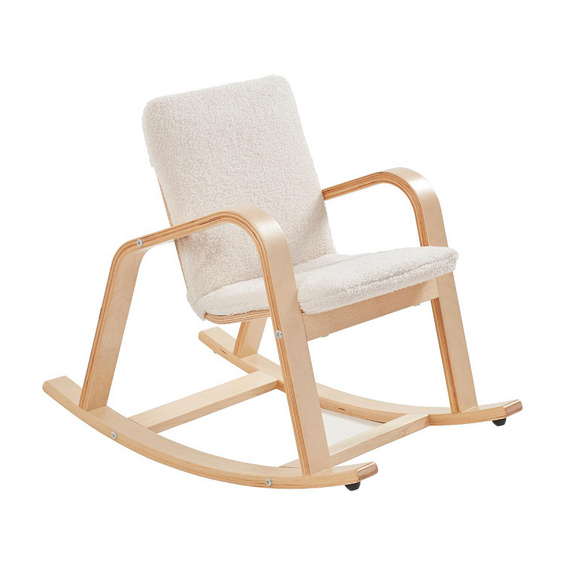 ECR4Kids Bentwood Rocking Chair with Cushion, Natural Image