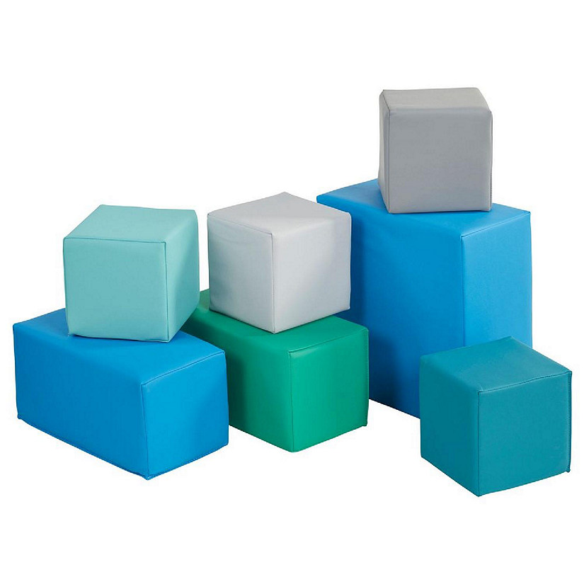 ECR4Kids Big Foam Blocks - 7 Pieces in Contemporary Image