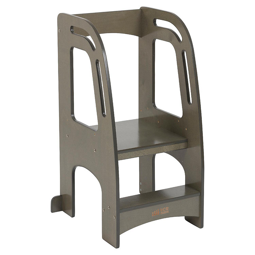 ECR4Kids Chef's Helper Kitchen Tower, Grey Wash Image