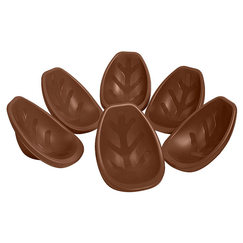 ECR4Kids Leaf Floor Seat, Chocolate, 6-Piece Image