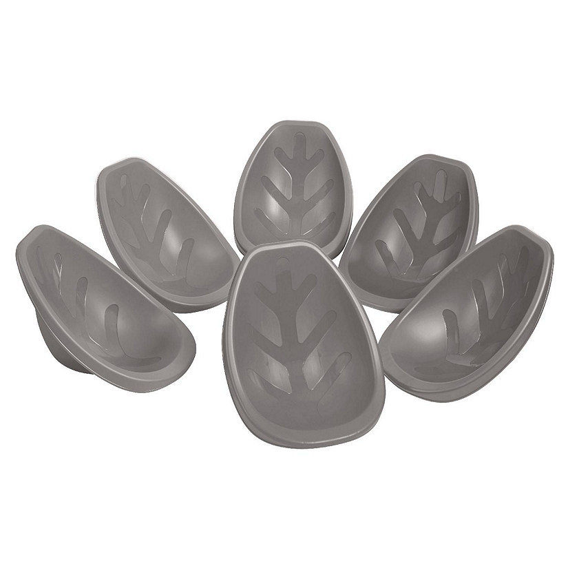 ECR4Kids Leaf Floor Seat, Grey, 6-Piece Image