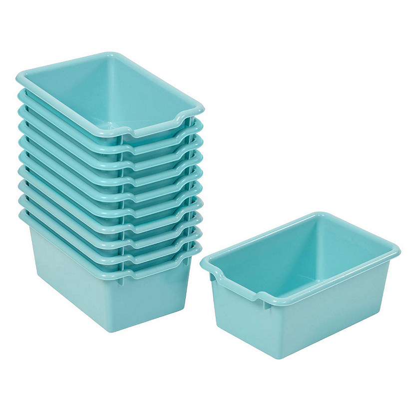 Ecr4kids Scoop Front Storage Bins, Multipurpose Organization