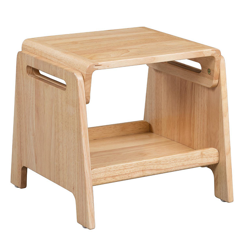 ECR4Kids Sit or Step Stool, Natural Image