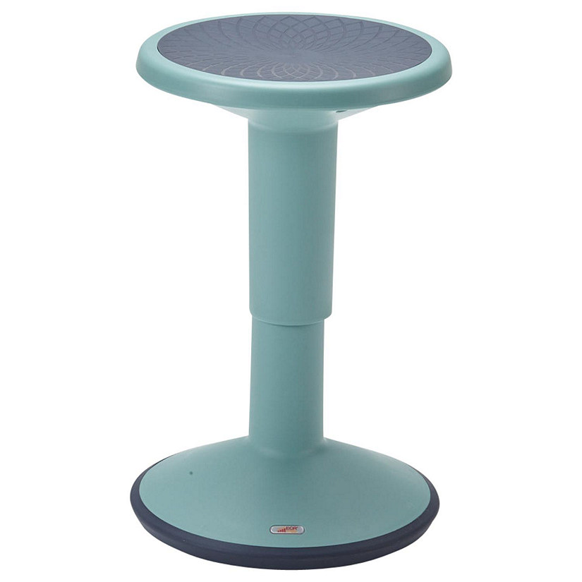 ECR4Kids SitWell Wobble Stool, Adjustable Height, Active Seating, Seafoam Image