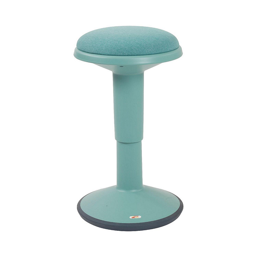 ECR4Kids Sitwell Wobble Stool with Cushion, Adjustable Height, Active Seating, Seafoam Image