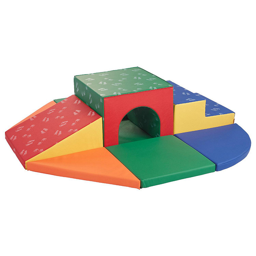 ECR4Kids SoftZone Lincoln Tunnel Climber, Assorted, 9-Piece Image