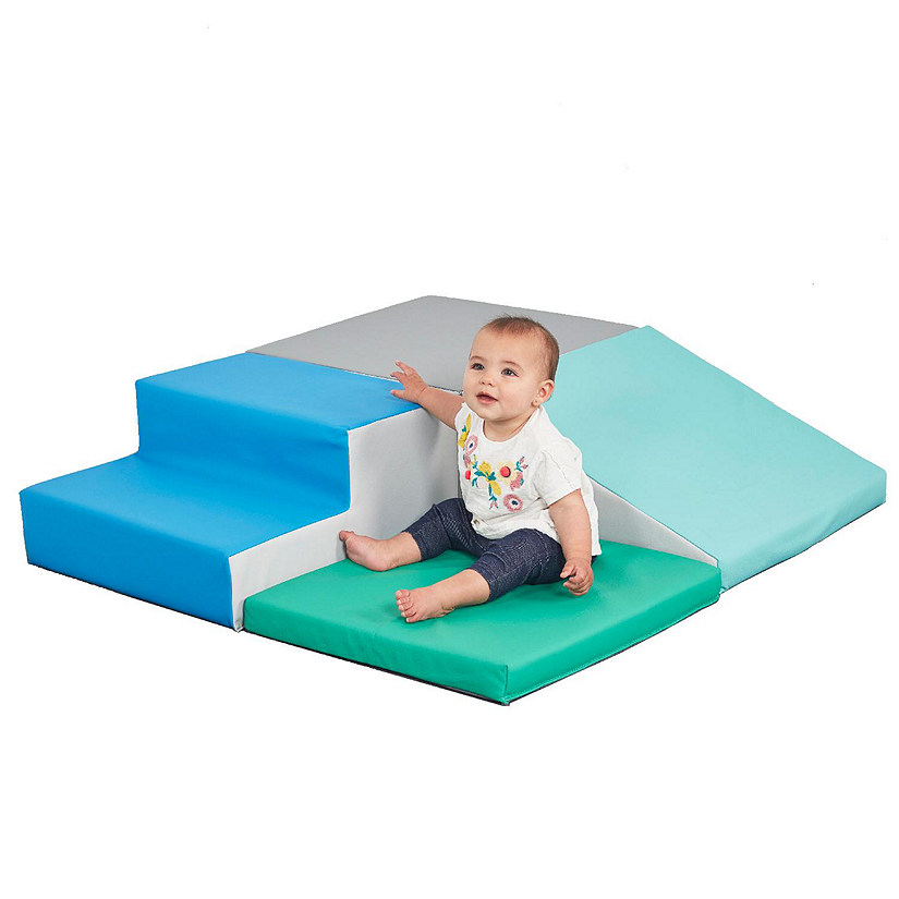 ECR4Kids SoftZone Little Me Corner Climber, Contemporary, 4-Piece Image