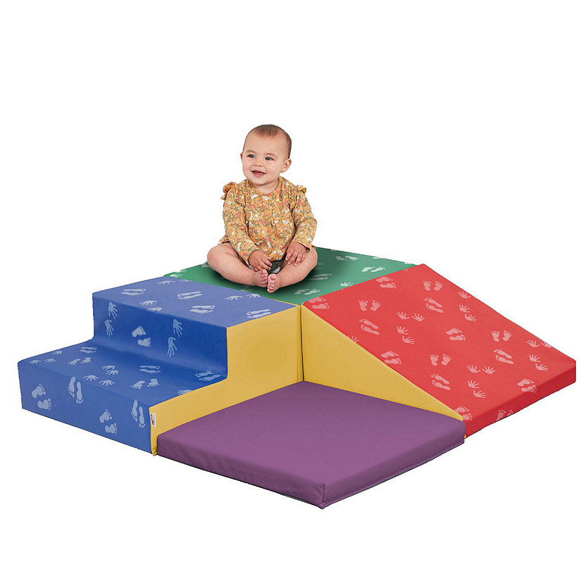 ECR4Kids SoftZone Little Me Corner Climber, Toddler Playset, Assorted, 4-Piece Image