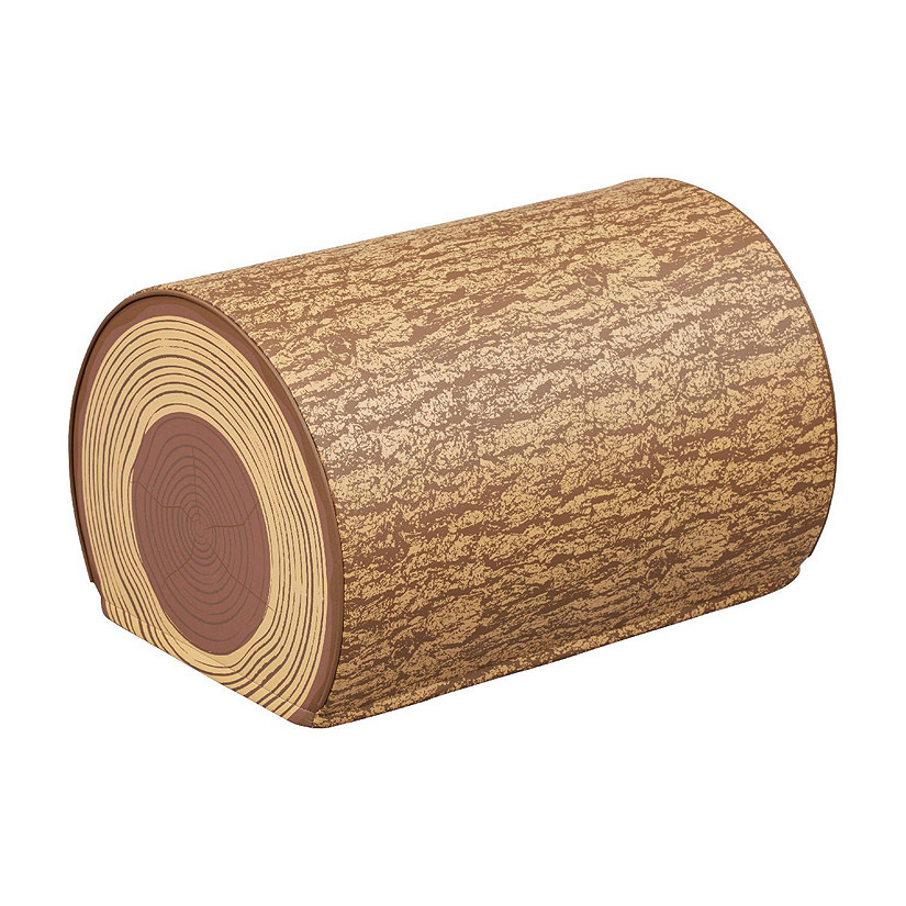ECR4Kids SoftZone Tree Log Half Seat, 14in, Chocolate Image