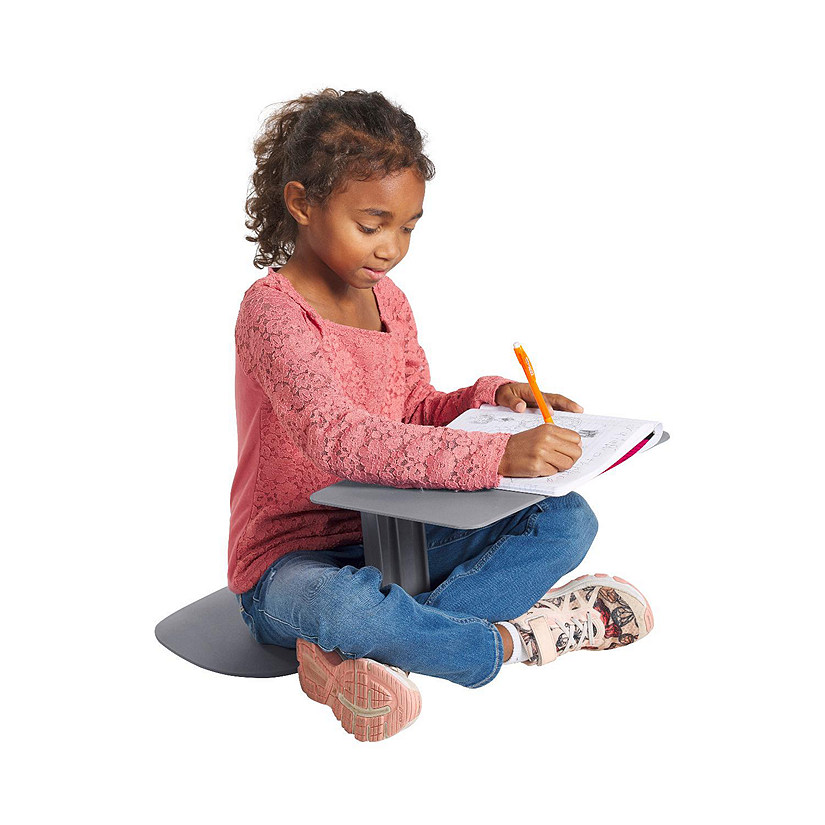 ECR4Kids The Surf Portable Lap Desk, Flexible Seating, Grey, 10-Pack Image