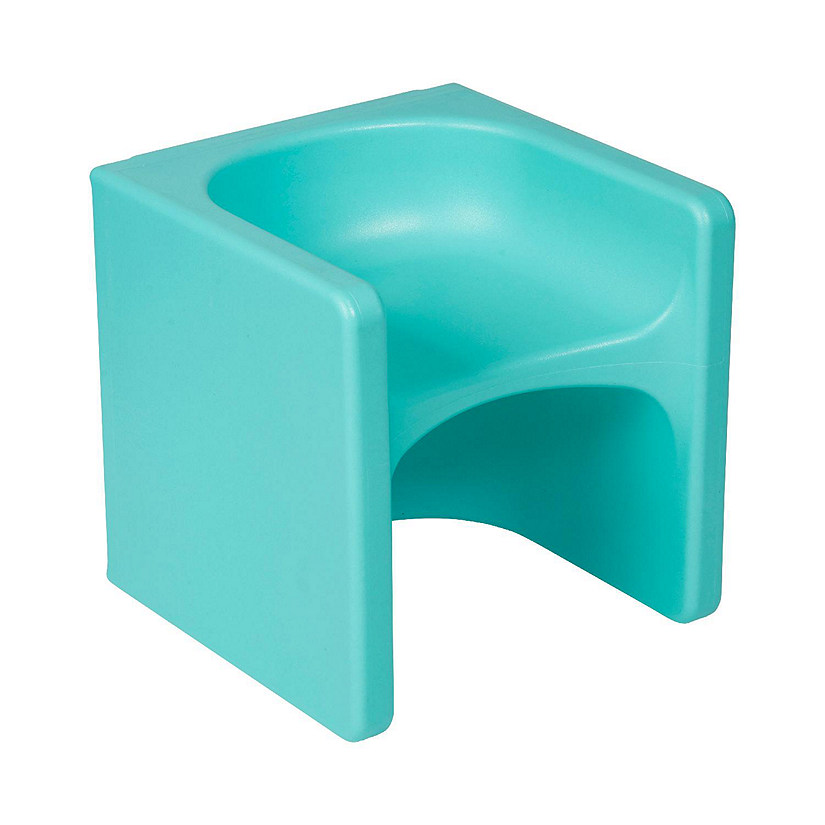 ECR4Kids Tri-Me 3-In-1 Cube Chair, Aqua Image