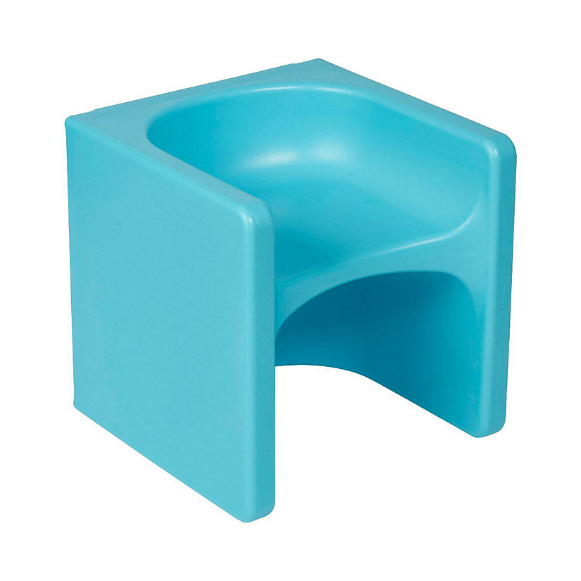 ECR4Kids Tri-Me 3-In-1 Cube Chair, Cyan Image