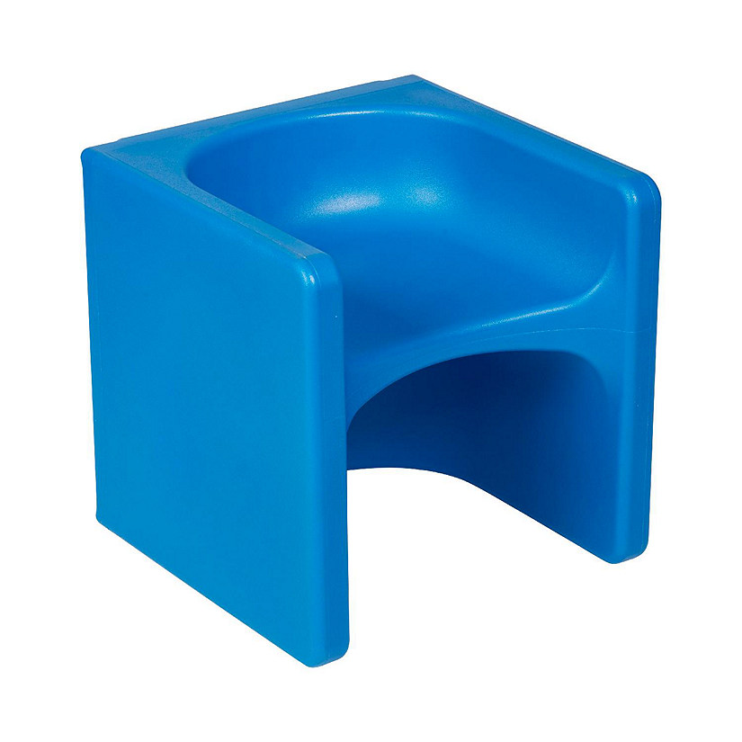 ECR4Kids Tri-Me 3-In-1 Cube Chair, Kids Furniture, Blue Image