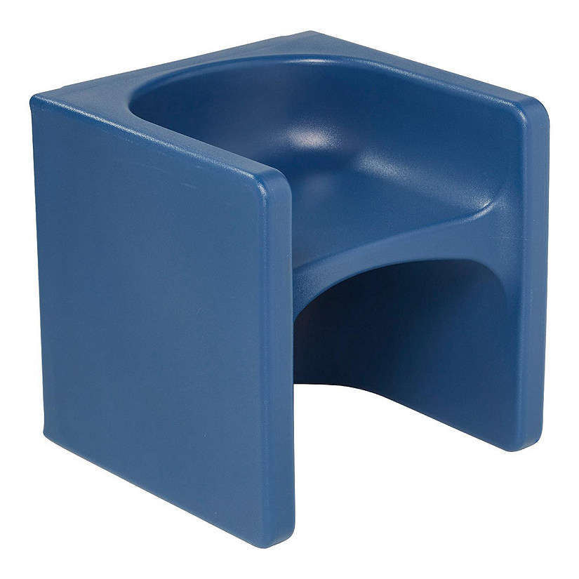 ECR4Kids Tri-Me 3-In-1 Cube Chair, Kids Furniture, Navy Image