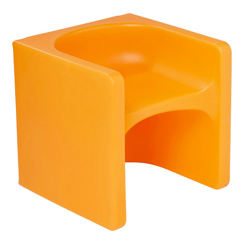 ECR4Kids Tri-Me 3-In-1 Cube Chair, Kids Furniture, Orange Image