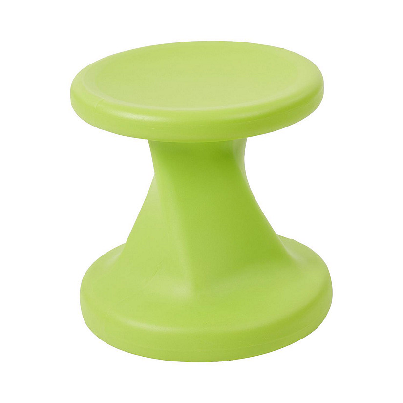 ECR4Kids Twist Wobble Stool, 14in Seat Height, Active Seating, Lime Green Image