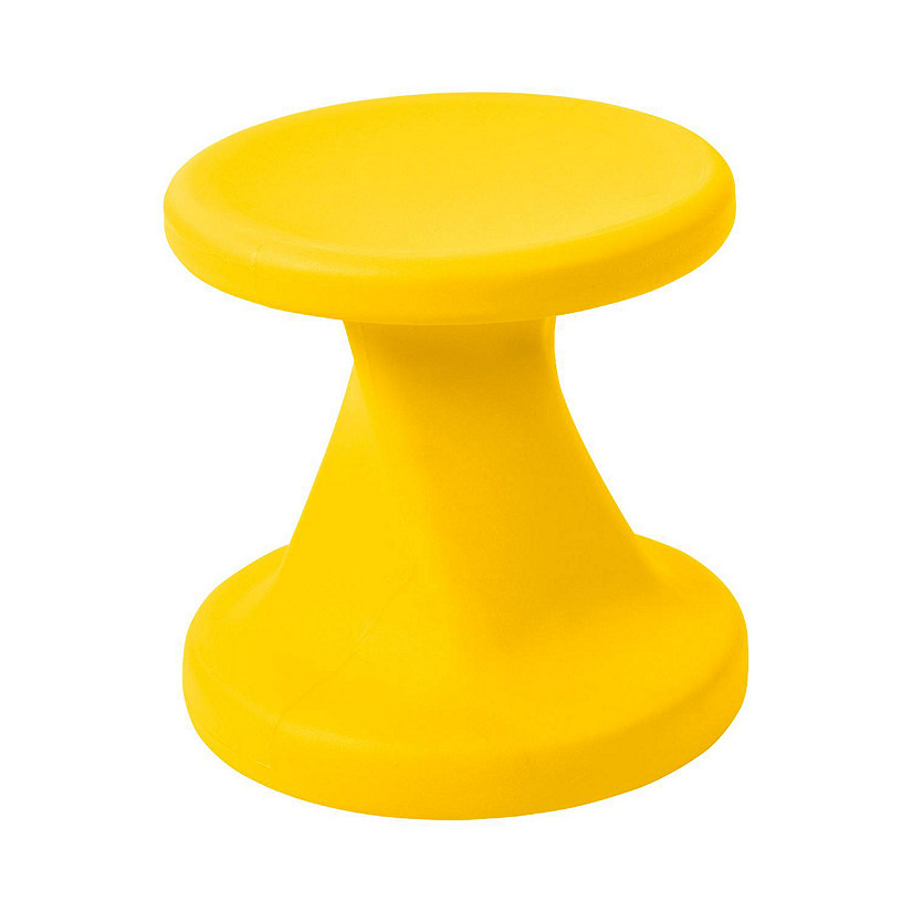 ECR4Kids Twist Wobble Stool, 14in Seat Height, Active Seating, Yellow Image