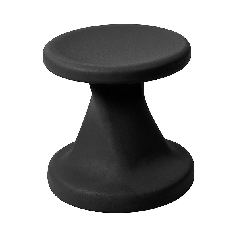 ECR4Kids Twist Wobble Stool, 14in Seat Height, Black Image