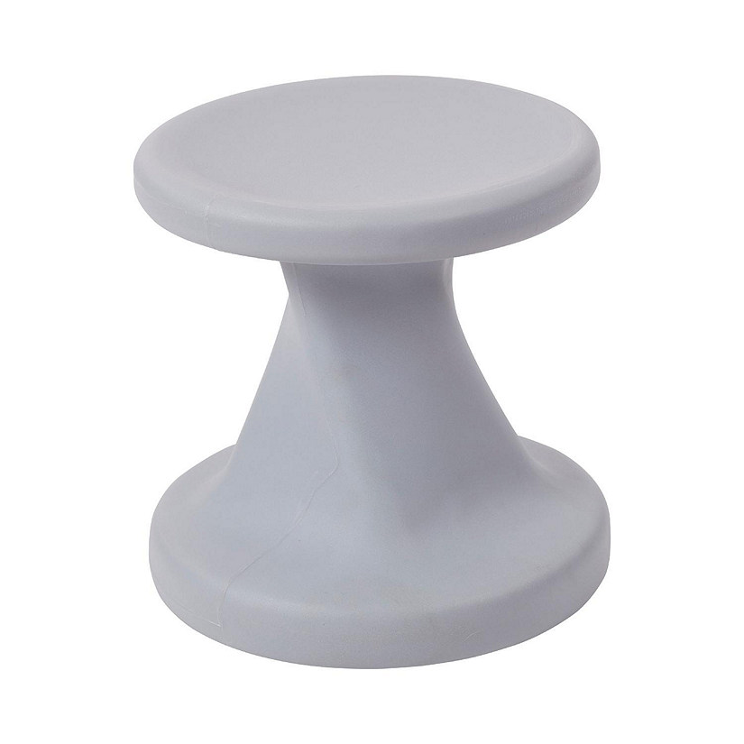 ECR4Kids Twist Wobble Stool, 14in Seat Height, Light Grey Image