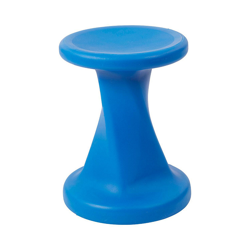 ECR4Kids Twist Wobble Stool, 18in Seat Height, Active Seating, Blue Image