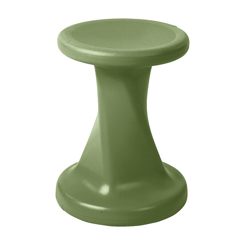 ECR4Kids Twist Wobble Stool, 18in Seat Height, Active Seating, Hunter Green Image