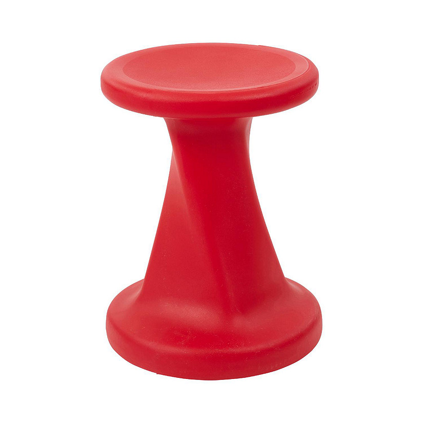 ECR4Kids Twist Wobble Stool, 18in Seat Height, Active Seating, Red Image