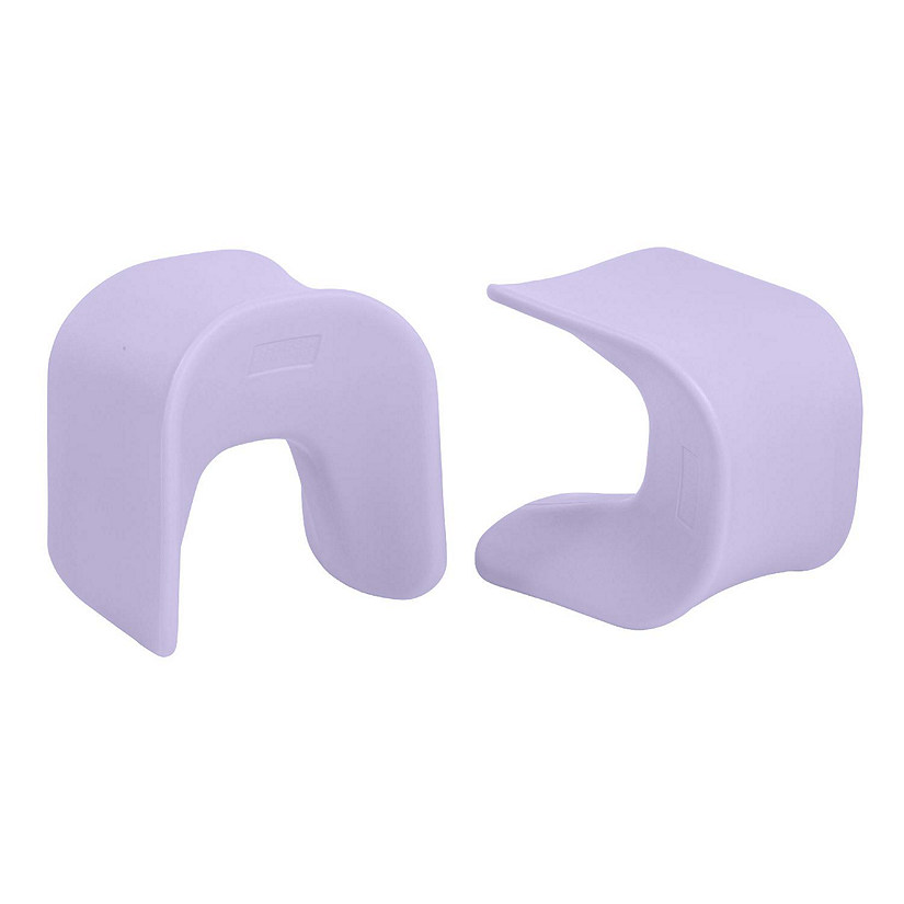 ECR4Kids Wave Seat, 14in - 15.1in Seat Height, Light Purple, 2-Pack Image