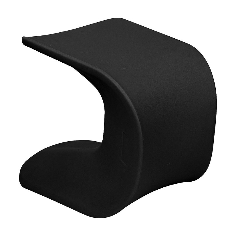 ECR4Kids Wave Seat, 18in - 19.6in Seat Height, Perch Stool, Black Image