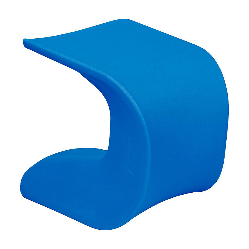 ECR4Kids Wave Seat, 18in - 19.6in Seat Height, Perch Stool, Blue Image