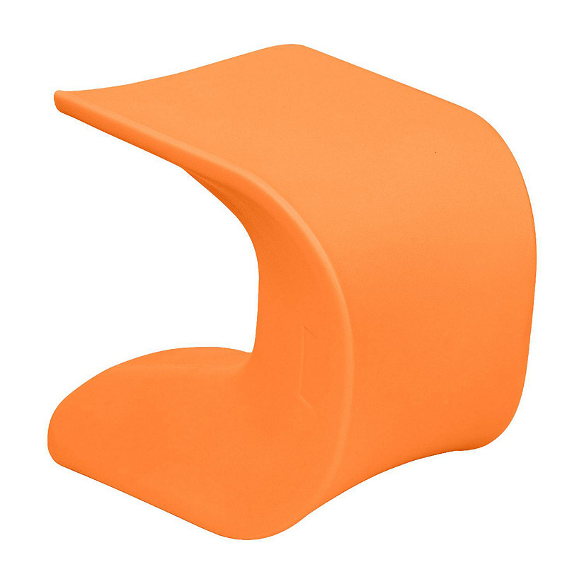 ECR4Kids Wave Seat, 18in - 19.6in Seat Height, Perch Stool, Orange Image