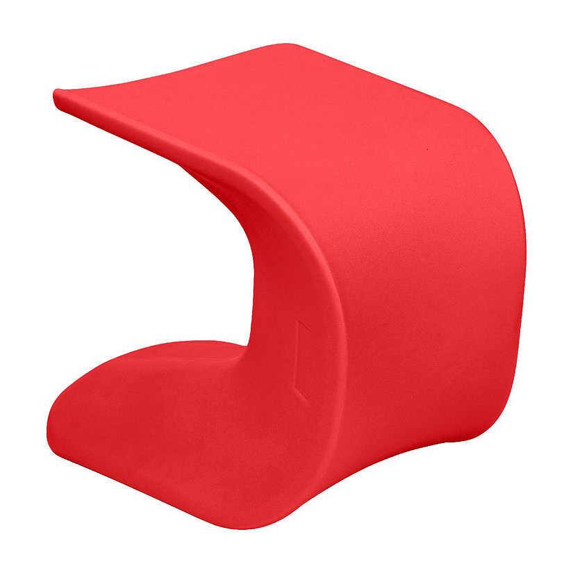 ECR4Kids Wave Seat, 18in - 19.6in Seat Height, Perch Stool, Red Image