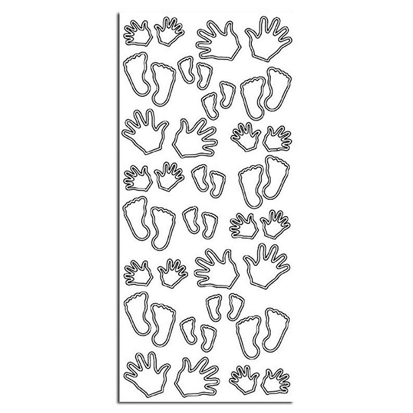 Ecstasy Crafts Hands / Feet Sticker - Silver Image