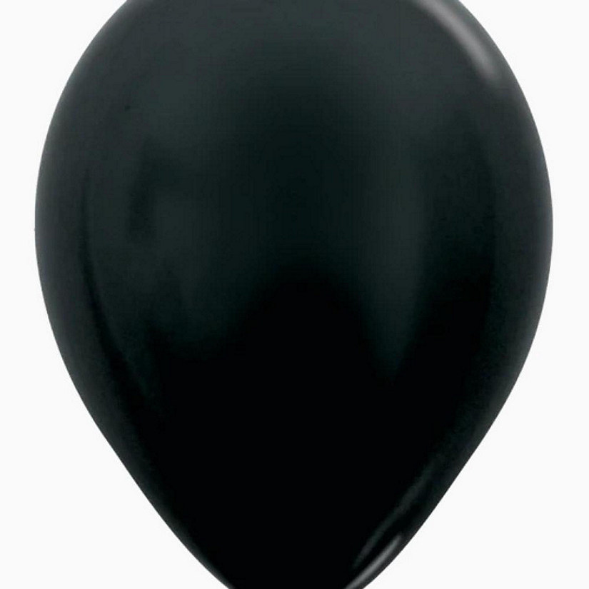Edge Collections - 11" - Metallic Black Balloons Image