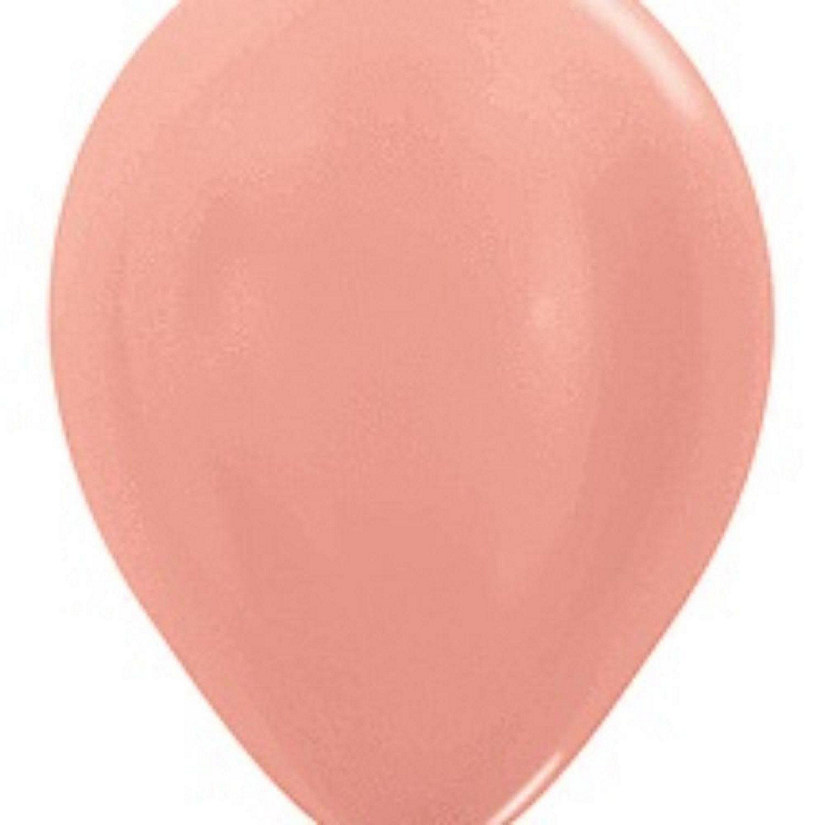 Edge Collections - 11" - Metallic Rose Gold Balloons Image