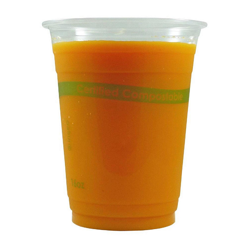 Edge Collections  - 16" - Clear PLA Compostable Cup! Image