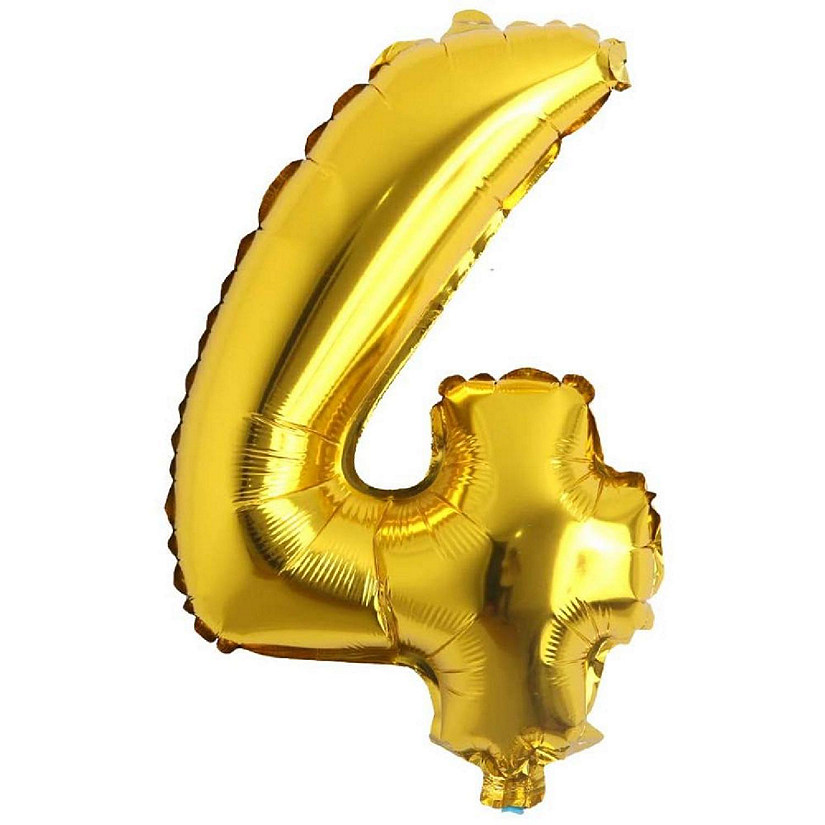 Edge Collections - 16" - Gold - Foil Number 4 Image