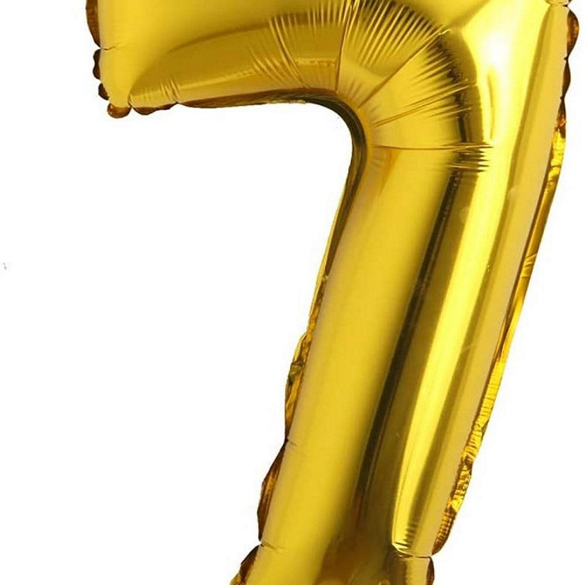 Edge Collections - 16" - Gold - Foil Number 7 Image