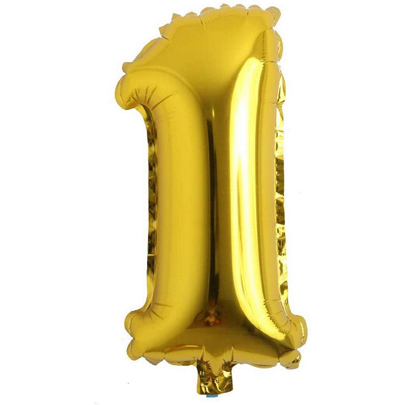 Edge Collections - 16" - Gold - Foil Numbers 1 Image