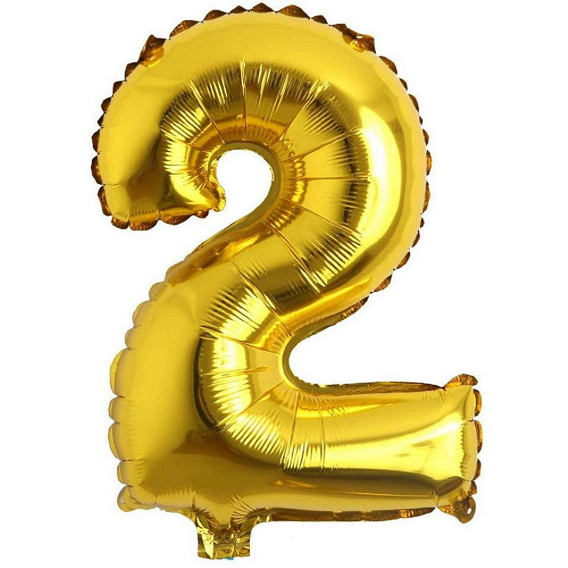 Edge Collections - 16" - Gold - Foil Numbers 2 Image