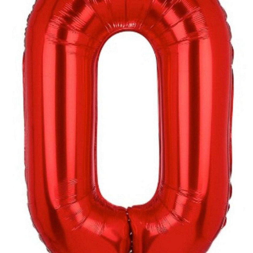 Edge Collections - 16" - Red - Foil Number 0 Image