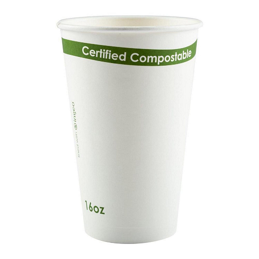 Edge Collections  - 16" - White - Compostable Cup PLA Lined! Image