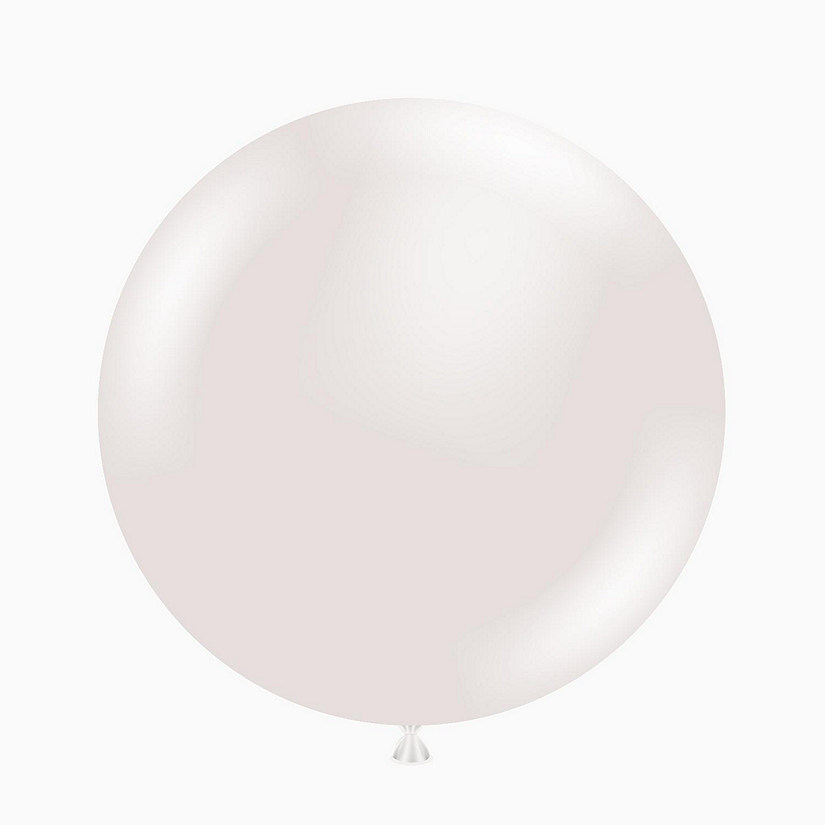 Edge Collections - 17" - White - Pearl Sugar Balloons Image