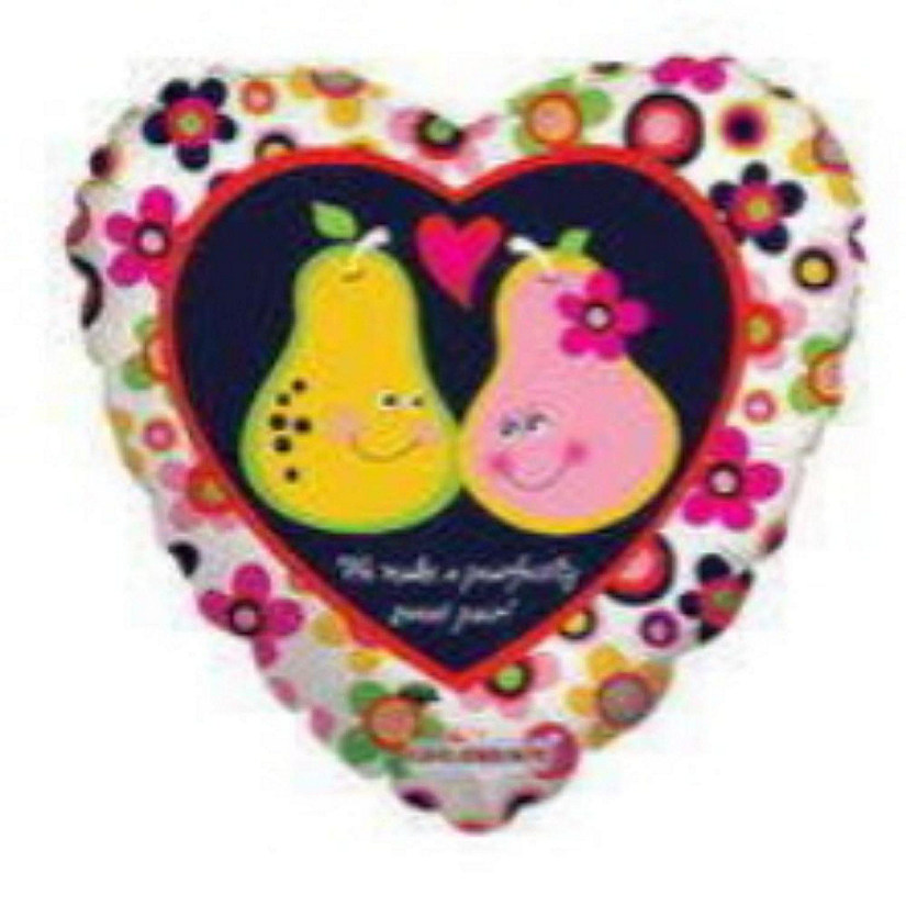 Edge Collections - 18" - Multicolor - Heart-Shaped Balloon Image