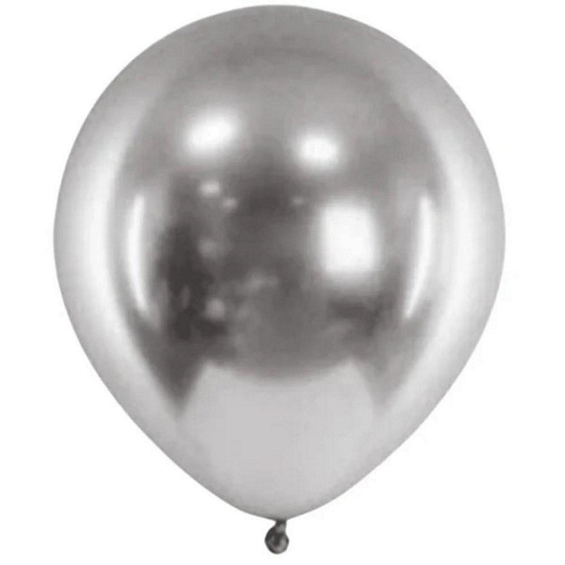Edge Collections - 18" - Premium Chrome Silver Balloons Image