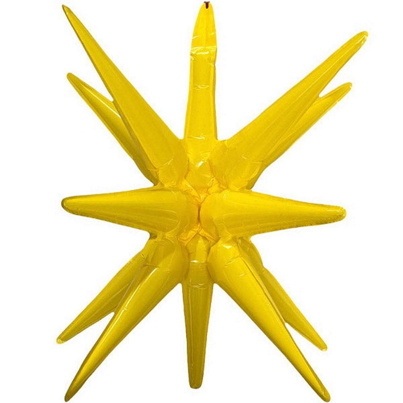 Edge Collections - 22" - Yellow - Exploding Starburst Decoration Image