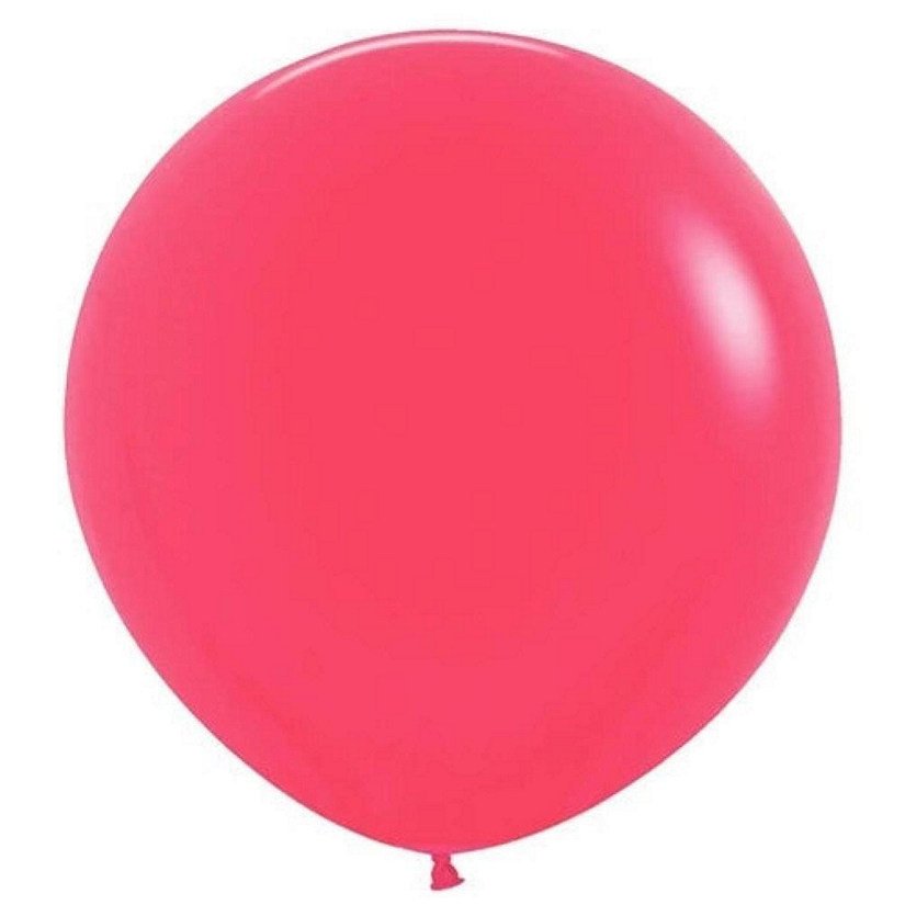 Edge Collections - 24" - Deluxe Raspberry Balloons Image