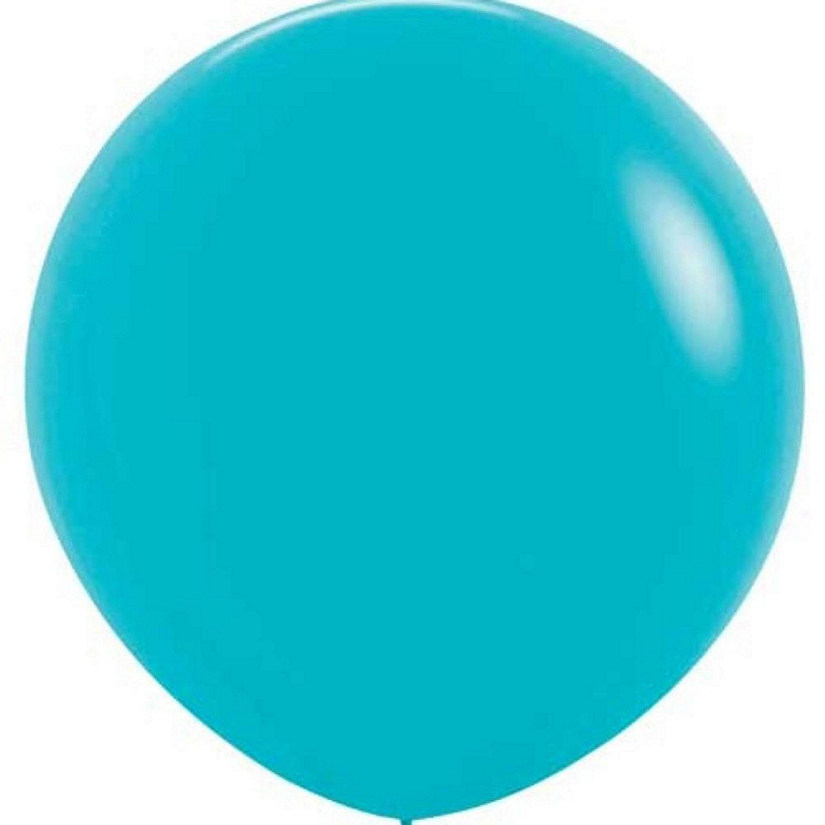Edge Collections - 24" - Deluxe Turquoise Balloons Image