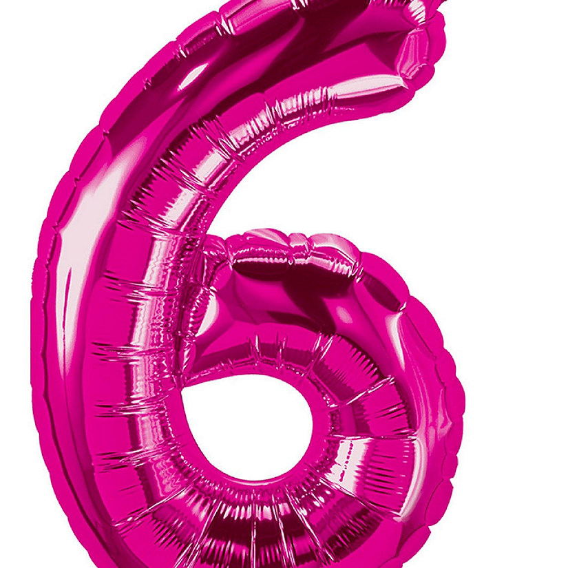 Edge Collections - 26" - Pink - Foil Number 6 Image