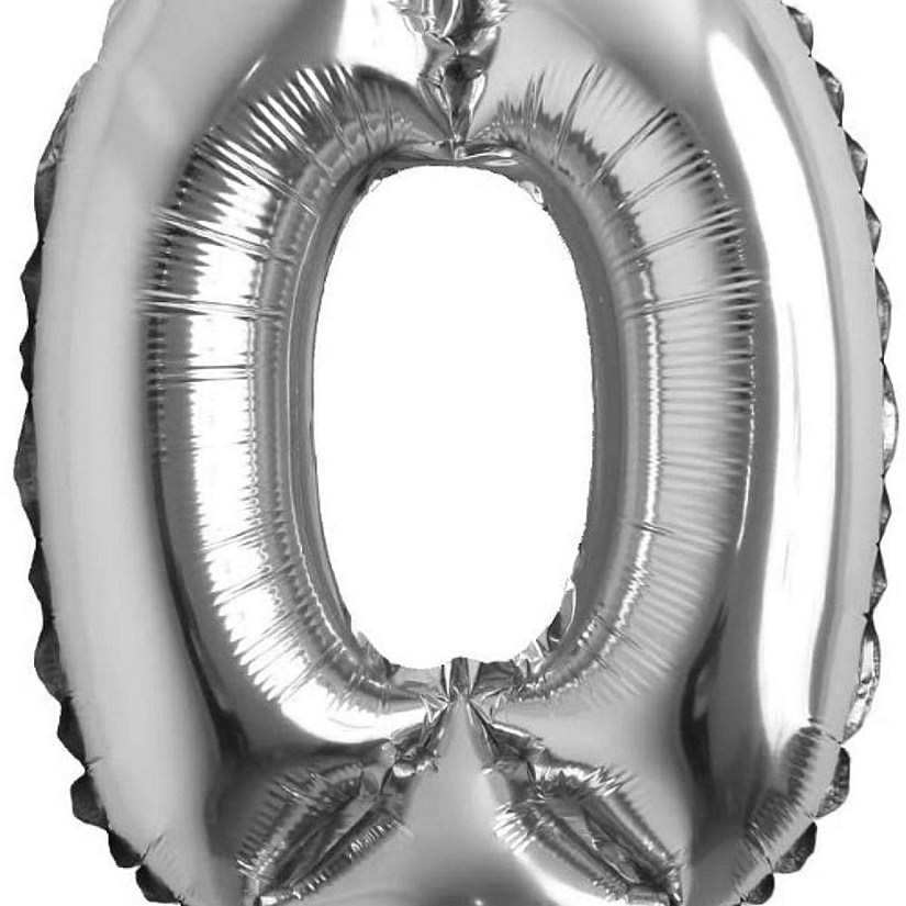 Edge Collections - 26" - Silver - Foil Number 0 Image