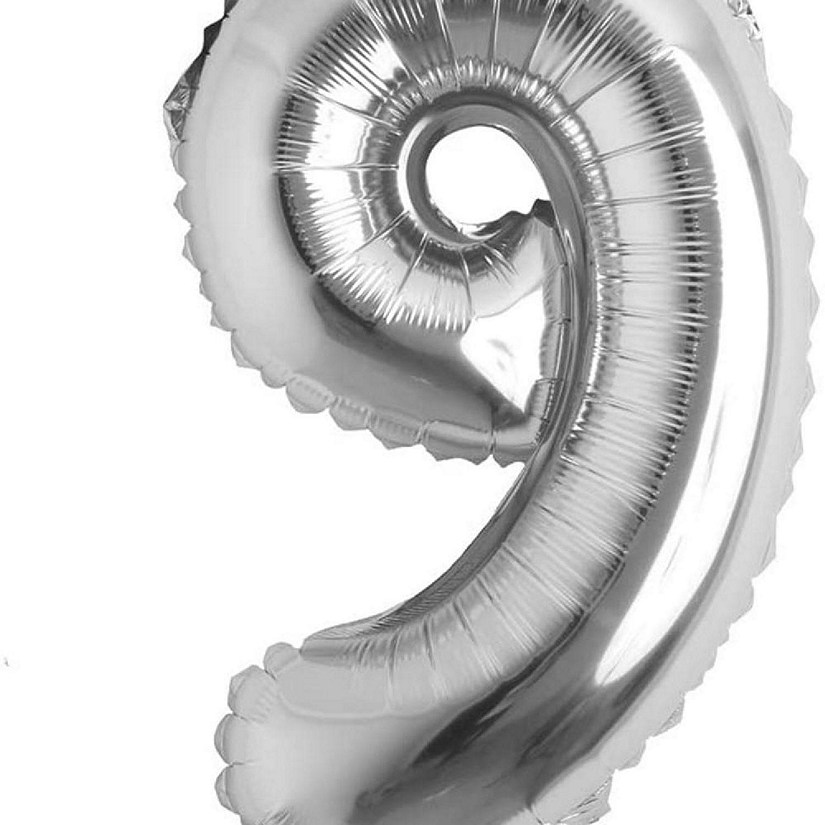 Edge Collections - 26" - Silver - Foil Number 9 Image